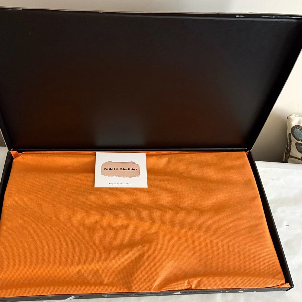 Kidol & Shielder Genuine pebbled Leather Pillow Cover sham case size 12x20 tan